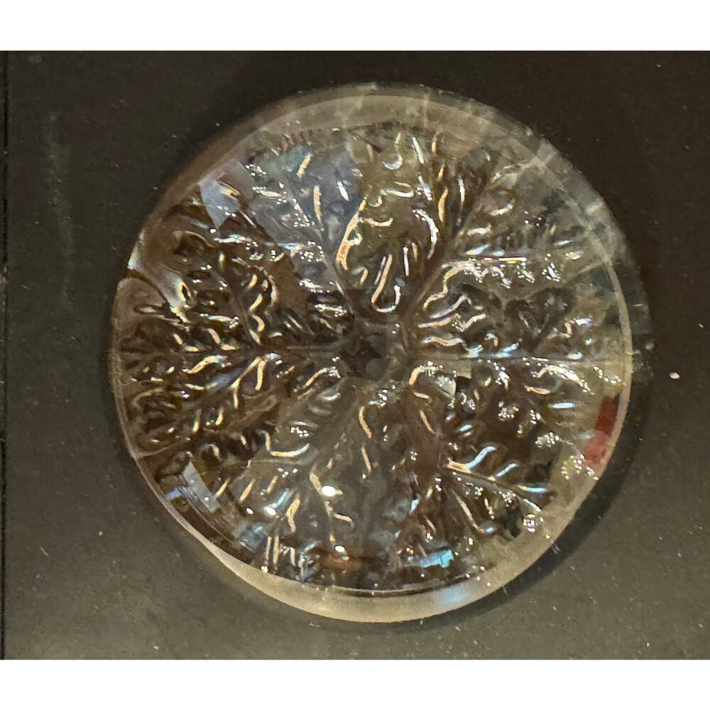 Genuine Lead Crystal Echt Bleikristall Cristal France Paperweight Snowflake